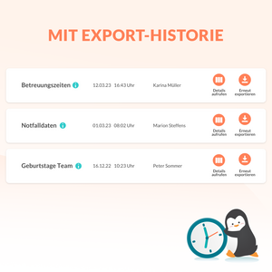 Exporte und Auswertungen in der CARE Kita-App