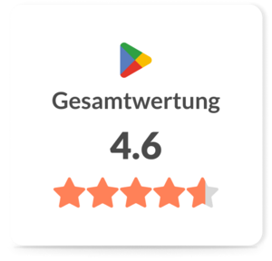 Bewertung der CARE Kita-App im Google Play Store