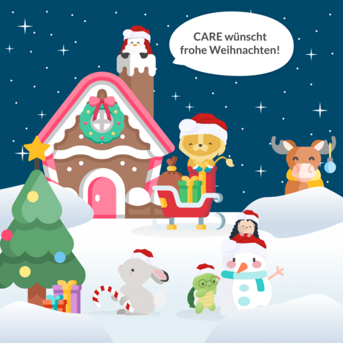 Frohe Weihnachten wünscht das Team der CARE Kita-App