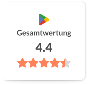 Bewertung der CARE Kita-App im Google Play Store